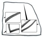 Türdichtung links (Fahrerseite) – VW Käfer Limousine   Erstausrüsterqualität (Premium Q+) – Perfekte Passform für winddichte Türen  Schluss mit Zugluft, lästigen Windgeräuschen und Wassereinbruch im Fußraum! Eine gealterte, poröse oder schlecht sitzende T